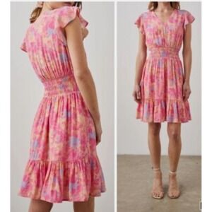 Rails Flora print Tara dress passion flower flutter sleee large